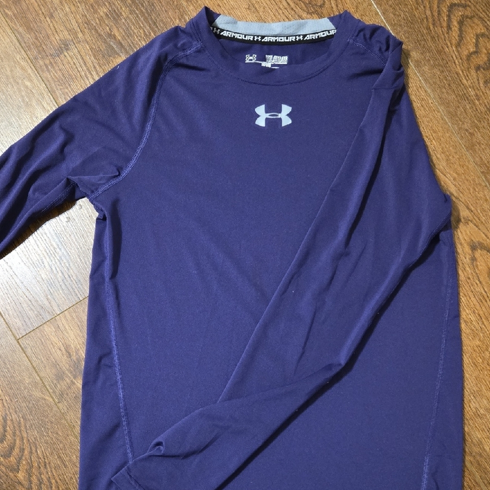 Under Armour Kids Deep Purple Long Sleeve Tee